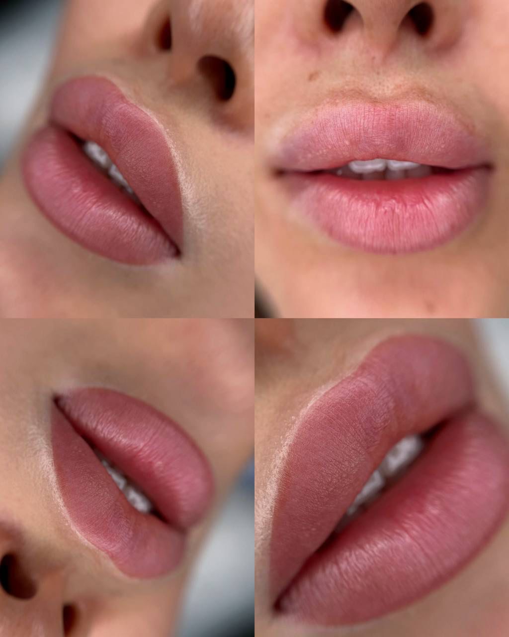 Естественные розовые губы